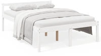 vidaXL Seniorenbett Wei&szlig; 140x190 cm Massivholz Kiefer