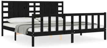 vidaXL Massivholzbett mit Kopfteil 200x200cm (3192840)