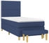 vidaXL Boxspringbett mit Matratze Stoff 90x200cm (3137051)