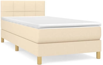 vidaXL Boxspringbett mit Matratze Stoff 90x200cm (3140590)