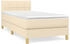 vidaXL Boxspringbett mit Matratze Stoff 90x200cm (3140590)
