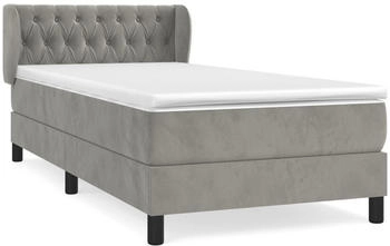 vidaXL Boxspringbett mit Matratze Samt 90x200cm (3127649)
