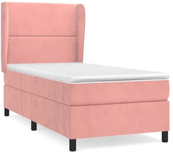 vidaXL Boxspringbett mit Matratze Samt 90x200cm (3129134)