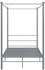 vidaXL Himmelbett Metall 120x200cm (325059)