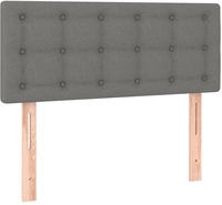 vidaXL Kopfteil Dunkelgrau 90x5x78/88 cm Stoff