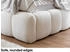 Meblini Carlos 180x200cm Boucle weiß