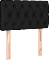 vidaXL Kopfteil Schwarz 80x7x78/88 cm Stoff