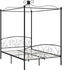 vidaXL Himmelbett-Gestell Metall 120x200cm (284476)