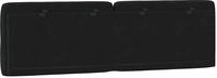 vidaXL Kopfteil-Kissen Schwarz 160 cm Samt
