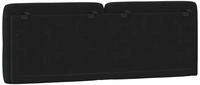 vidaXL Kopfteil-Kissen Schwarz 120 cm Samt
