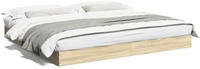 vidaXL Bettgestell ohne Matratze Sonoma-Eiche 180x200 cm Holzwerkstoff