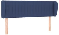 vidaXL Kopfteil mit Ohren Blau 147x23x78/88 cm Stoff