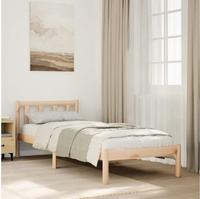 vidaXL Massivholzbett Extra Lang ohne Matratze 90x220 Kiefernholz