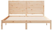 vidaXL Massivholzbett Extra Lang ohne Matratze 140x220 cm