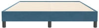 vidaXL Boxspringbett ohne Matratze Dunkelblau 140x210 cm Samt