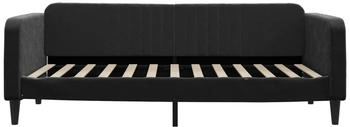 vidaXL Tagesbett Ausziehbar Schwarz 100x200 cm Samt (3197074)