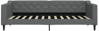 vidaXL Tagesbett Ausziehbar mit Schubladen Dunkelgrau 90x200 cm Stoff (3197463)