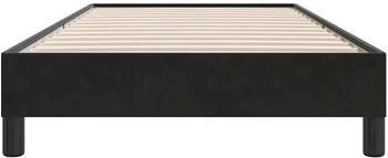 vidaXL Bettgestell ohne Matratze Schwarz 100x210 cm Samt (4101345)
