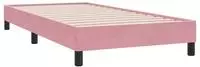 vidaXL Bettgestell ohne Matratze Rosa 100x220 cm Samt