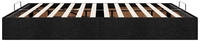 vidaXL Ottoman-Bett ohne Matratze Schwarz 180x200 cm Stoff