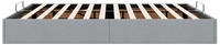 vidaXL Ottoman-Bett ohne Matratze Hellgrau 180x200 cm Stoff