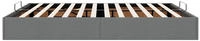 vidaXL Ottoman-Bett ohne Matratze Dunkelgrau 180x200 cm Stoff