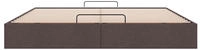 vidaXL Ottoman-Bett ohne Matratze Dunkelbraun 180x200 cm Stoff