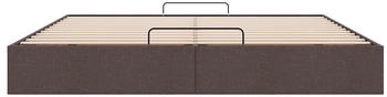vidaXL Ottoman-Bett ohne Matratze 180x200 cm Stoff dunkelbraun (3310899)