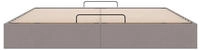 vidaXL Ottoman-Bett ohne Matratze Taupe 180x200 cm Stoff