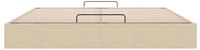vidaXL Ottoman-Bett ohne Matratze Creme 180x200 cm Stoff