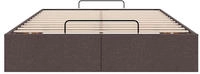 vidaXL Ottoman-Bett ohne Matratze Dunkelbraun 120x190 cm Stoff