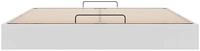 vidaXL Ottoman-Bett ohne Matratze Wei&szlig; 180x200 cm Kunstleder