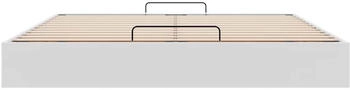 vidaXL Ottoman-Bett ohne Matratze 180x200 cm Kunstleder wei&szlig; (3310815)