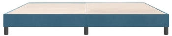 vidaXL Boxspringbett ohne Matratze 180x220 cm Samt dunkelblau (3315889)