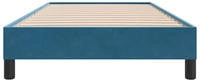 vidaXL Boxspringbett ohne Matratze Dunkelblau 100x210 cm Samt