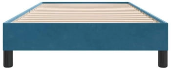 vidaXL Boxspringbett ohne Matratze 100x210 cm Samt dunkelblau (3315817)