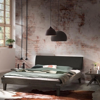 Hasena Golea Massivholzbett Akazie Vintage Grau (SW16589.15)