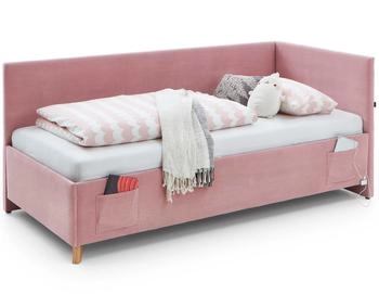 Meise Möbel Cool II Polsterbett mit USB-Anschlüssen rosa (19895538)