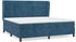 vidaXL Boxspringbett mit Matratze Dunkelblau 200x200 cm Samt (3129235)