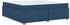 vidaXL Bettgestell Blau 200 x 200 cm Stoff (3399214)