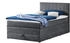 Stella Trading Boxspringbett mit Bettkasten Hawaii/Prince grau (56-A20-099)