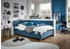 Meise Möbel Cool II Polsterbett mit USB-Anschluss und Bettkasten blau (2208-89-2000)