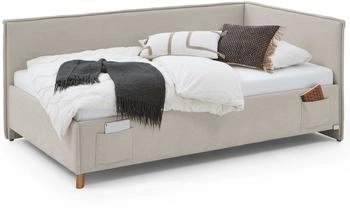 Meise M&ouml;bel Fun Polsterbett mit Bettkasten und USB-Anschluss beige (2226-89-0900)