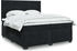 vidaXL Boxspringbett mit Matratze Schwarz 200x200 cm Samt (3290998)
