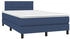 vidaXL Boxspringbett mit Matratze & LED Blau 120x190 cm Stoff (3270045)