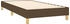 vidaXL Boxspringbett mit Matratze Dunkelbraun 90x190 cm Stoff (3130476)