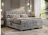 MKS Meble Motor Boxspringbett mit Bettkasten 180x200 cm silbergrau (800000739351)