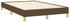 vidaXL Boxspringbett mit Matratze Dunkelbraun 90x190 cm Stoff (3140580)