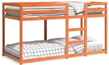 vidaXL Etagenbett Massivholz Kiefer Weiß (3206505)