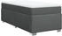 vidaXL Boxspringbett mit Matratze Dunkelgrau 80x200 cm Stoff (3285089)